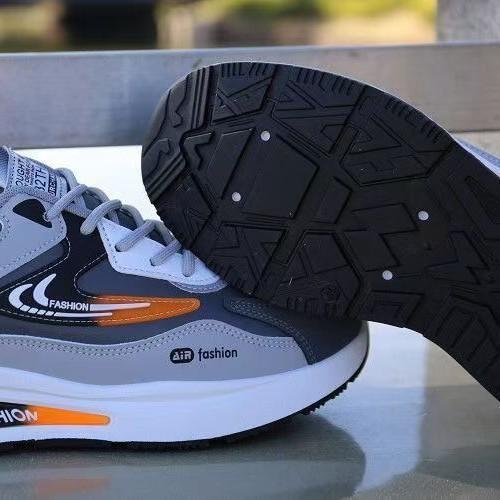 Shoes Men's autumn leather waterproof sports shoes trendy versatile casual soft-soled running shoes