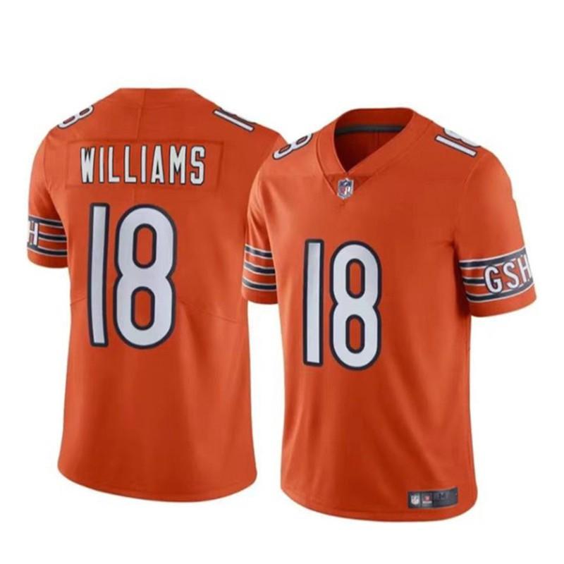 NFL Chicago Bears 18 Williams Football Jersey Men Team Sportswear