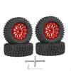 4 Pieces RC Car Wheels and Tires Crawler Sturdy Replace with Wheel Rim for