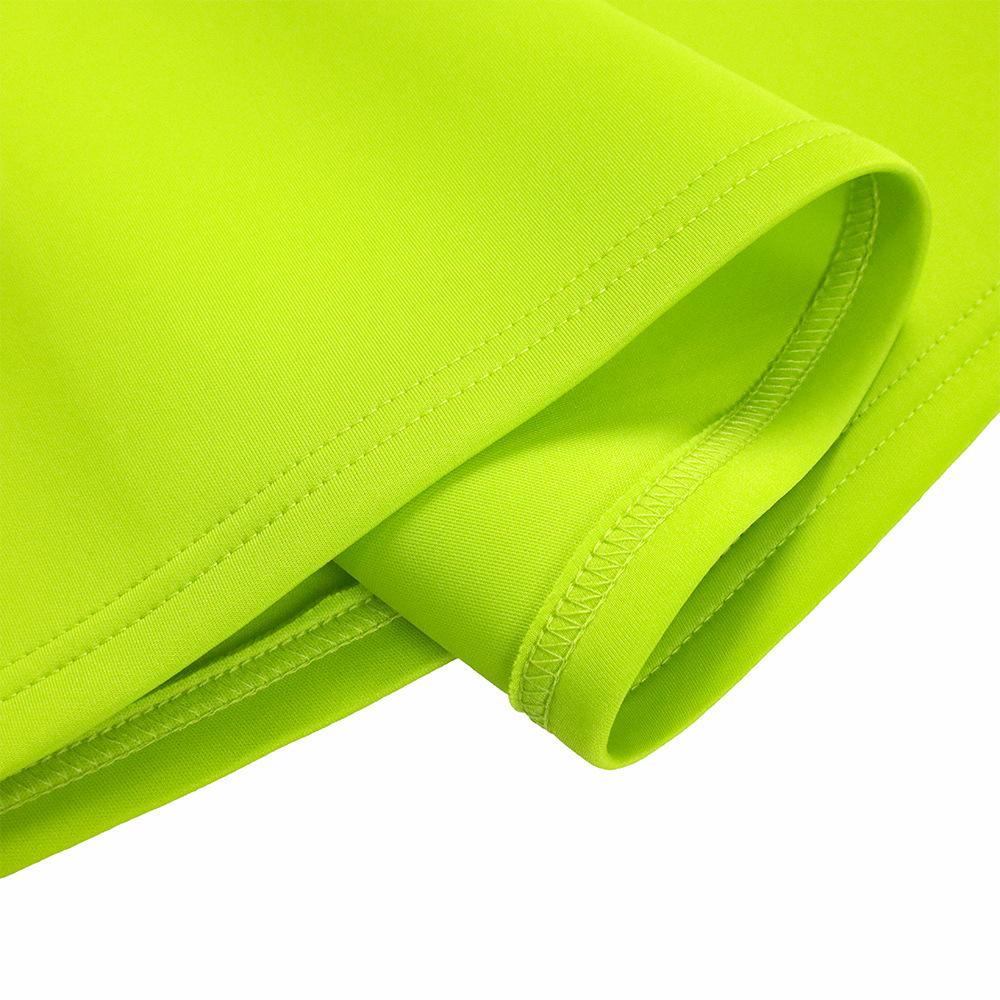 Женское модное однотонное платье большого размера, элегантное цельное платье с v-образным вырезом и пышными рукавами