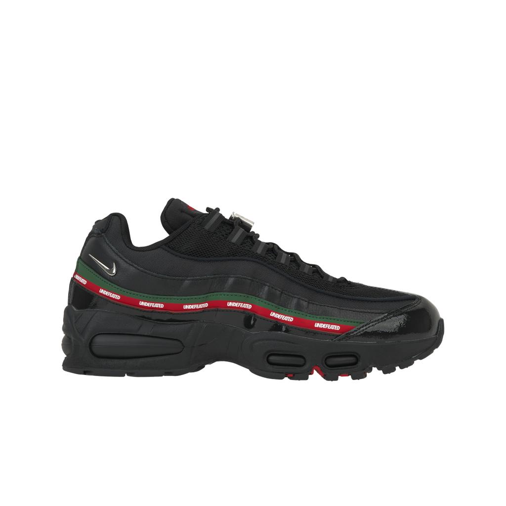 Undefeated x Nike Air Max 95 Черные Унисекс Кроссовки Металлик-Серебристый Насыщенно-Зеленый Спортивный Красный IB4453-001