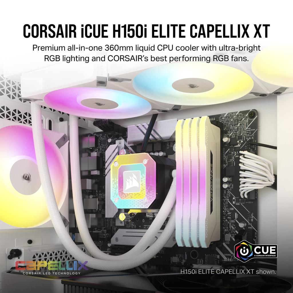 Corsair H150i ELT CAP XT WHT Водяной кулер для процессора FN1852 CW-9060073-WW