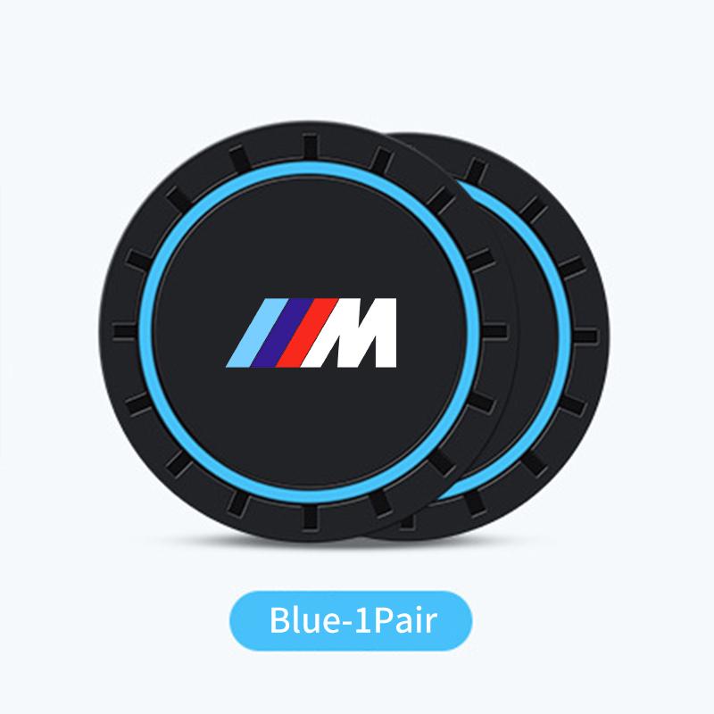 XJVYV1 For BMW 2025 Hot 2pcs Car Silicone Non-slip Water Coaster Cup Holder Bottle Mats For BMW M X1 X3 X5 X6 X7 E30 E90 M3 E84 E83 F25