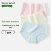 SecretWorld Women's 100% Cotton Antibacterial Seamless Briefs