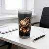 Термокружка с двойными стенками, мультяшная обезьянка, бутылка для воды 600 мл, кружка для путешествий из нержавеющей стали, портативный термос для напитков для дома