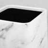 Modern Marble Pattern Trash Can Double Layer Design Large Opening Bathroom Kitchen Office Waste Basket Bathroom Trashcan