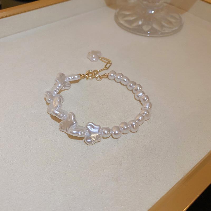 Ретро Геометрический Браслет из Пресноводного Жемчуга - Модные Ювелирные Изделия Продвинутого Дизайна для Женщин