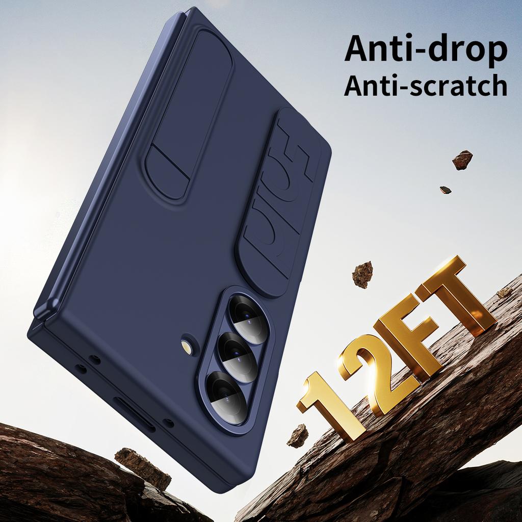 Чехол-подставка с ремешком для Samsung Galaxy Z Fold 7 6 5 4 Fold7 5G, защита линзы переднего стекла, пластиковая крышка из ПК, Capa