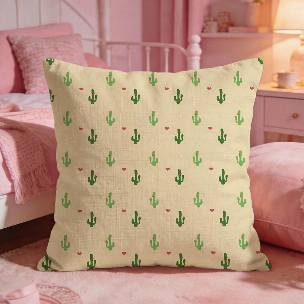 PlantcactusS Cushion Cover Premium Comfort Reversible Pillow Cove Two in One Design for Any Room  Car Interior