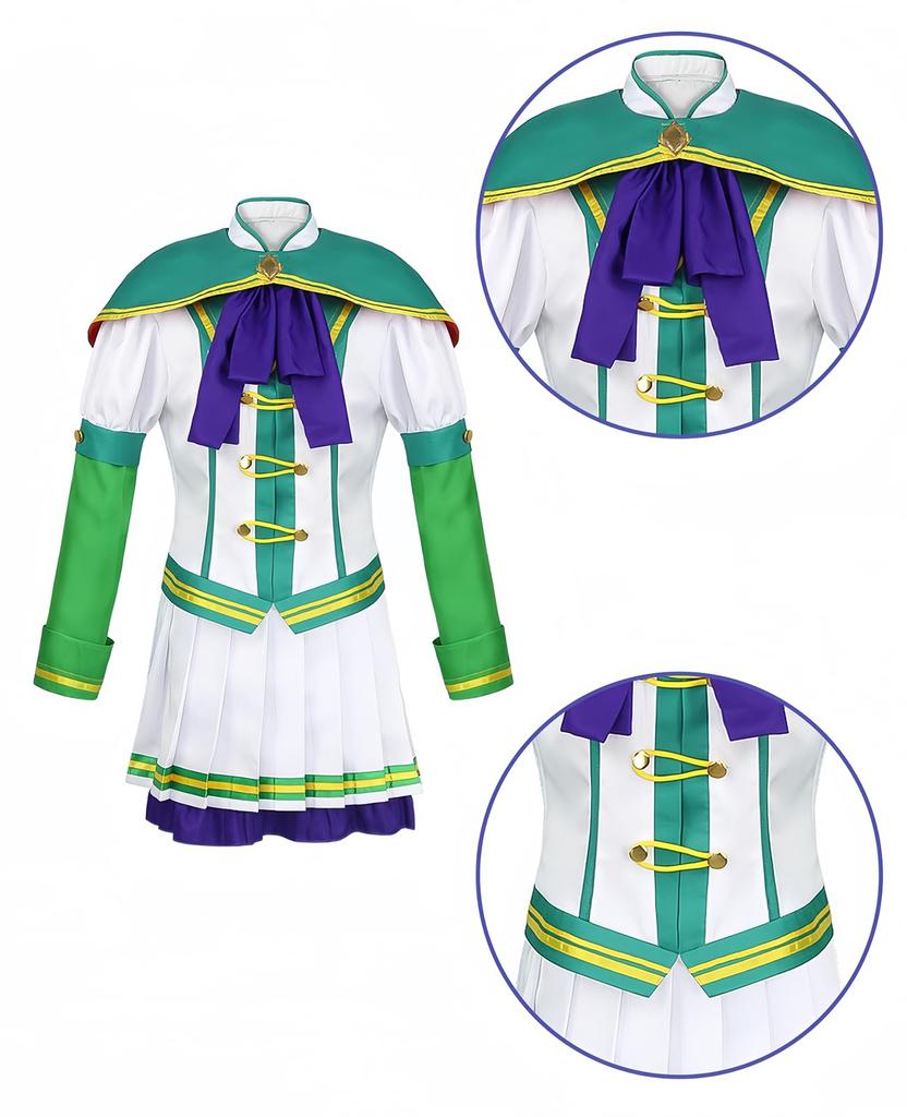 Косплей Uma Musume Косплей Silence Suzuka Косплей Silent Innocence Косплей Костюм Uma Musume Косплей Костюм для мероприятий Костюм на Хэллоуин Школьные фестивали