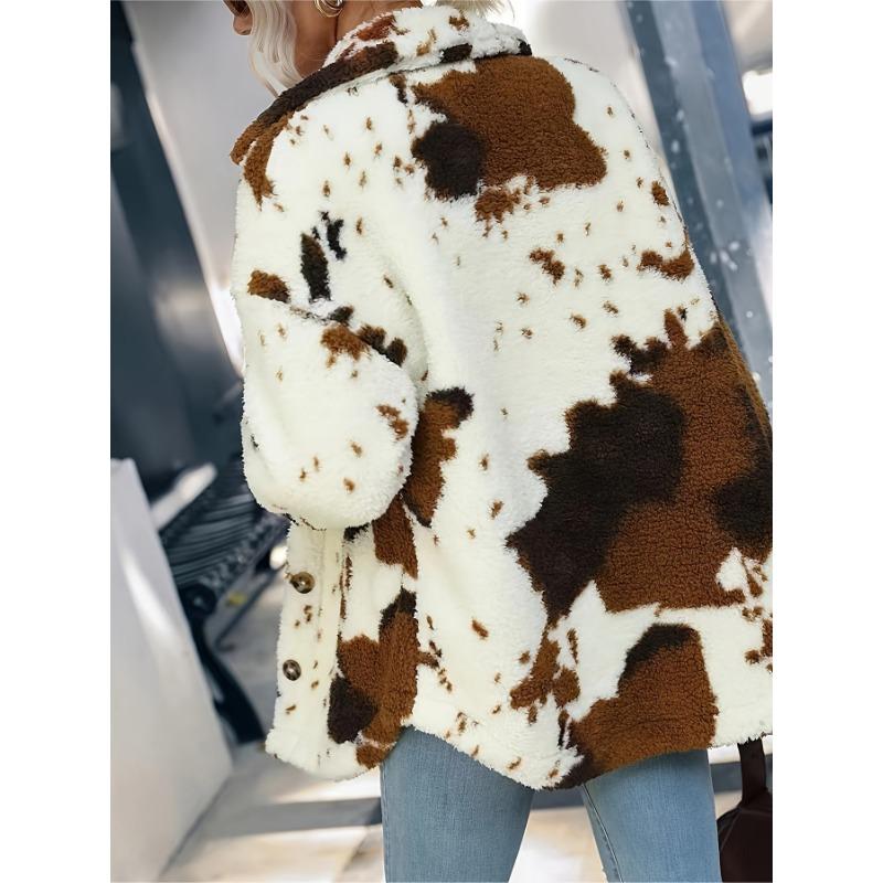 Women S Long Sleeve Fleece Cardigan Casual Warm Outerwear With Pockets