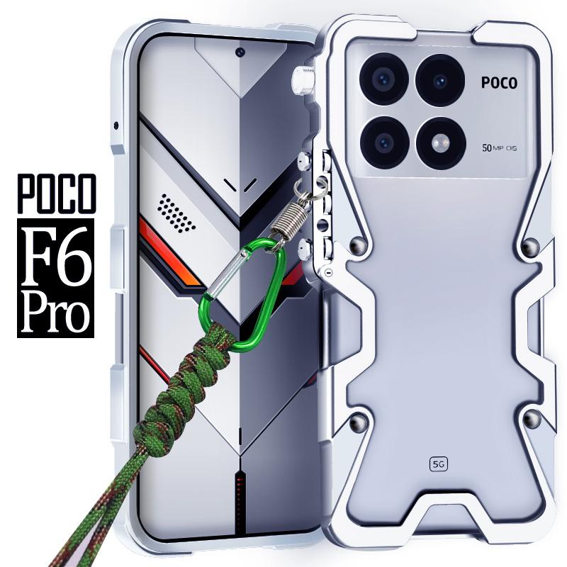 Металлический алюминиевый бампер Ударопрочный чехол Для Xiaomi poco X7 X6 pro neo X5 pro M6 Pro F5 F6 Pro F7 Ultra Алюминиевые чехлы Чехол Бампер