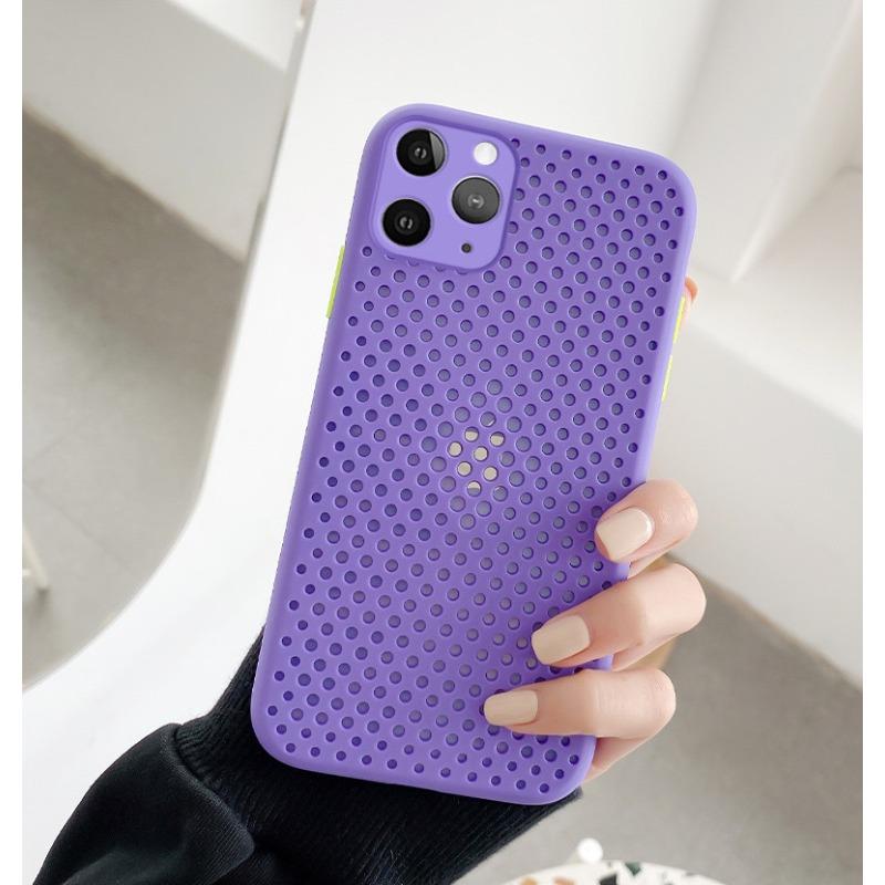 Подходит для чехла для телефона Apple 16, Перфорированный дышащий чехол с эффектом кожи Ip13/14 Защитный чехол X