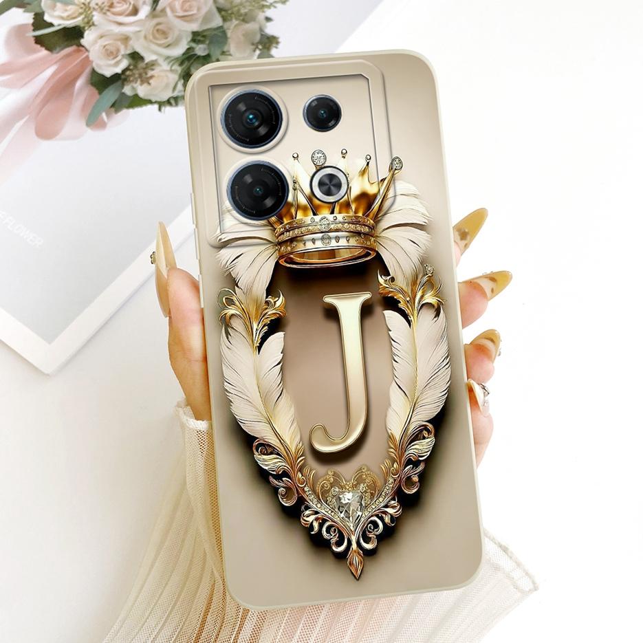 Для Infinix GT 10 Pro 5G Чехол X6739 Крутая Корона Буквы Чехол Мягкий Силиконовый Чехол для Телефона Для Infinix GT 10 Pro GT10Pro Fundas Coque