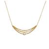 [L0786] - Gold Plated Necklace 'Goddess' White Gold - 50x10 Mm