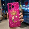 Чехол для ZTE Blade V70 Vita/Nubia V70 Дизайн Мягкий Силикон Черный Чехол Ударопрочный Красивый Модный Корона Буква Узор Оболочка