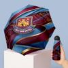 West Ham United Футбольный узор Печатный Мини 5 Складок 8 Спиц Компактный Зонт Ветрозащитный Водонепроницаемый Легкий Портативный Складной