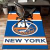 Ny Islanders Pride Floor Mat for Living Room, Game Rooms, Office, Bedroom, Office Floor Mat Playful Design, Christmas fan gifts