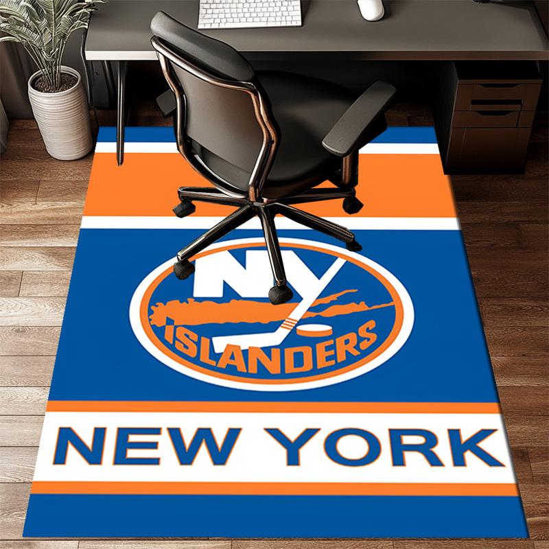 Ny Islanders Pride Floor Mat for Living Room, Game Rooms, Office, Bedroom, Office Floor Mat Playful Design, Christmas fan gifts