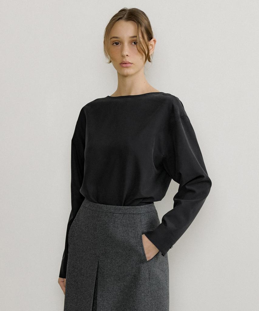 OCTETTE Reversible Cowl Blouse_2Color