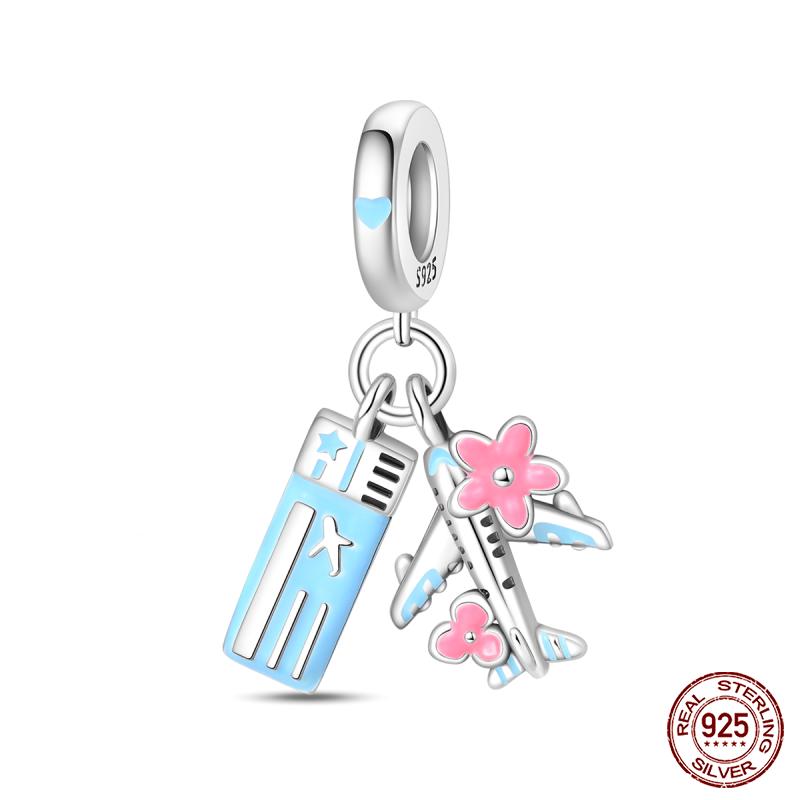 Copper Fashion Holiday Beach Watermelon Green Pear Charms Beads For 3Mm Bracelet Diy Fine Jewelry Gift Making