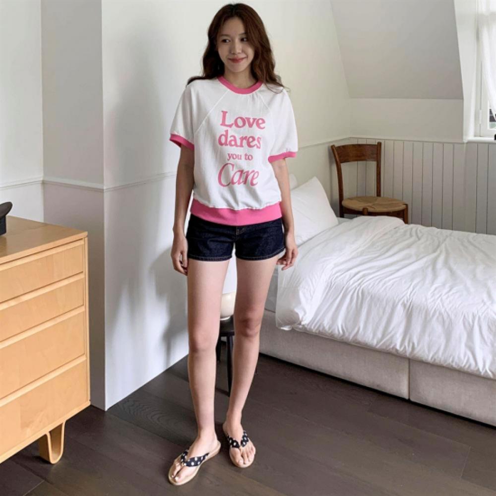 New ArrivalS Open Run Women S Color Block PrinT CoTTon CuT Raglan ShorT Sleeve T