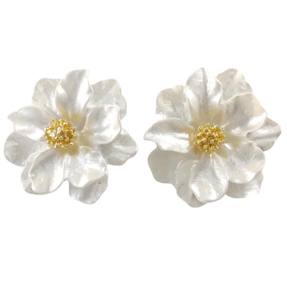 Exquisite Flower Earrings Irregular Petals Stud Fashion Petals Earrings Women