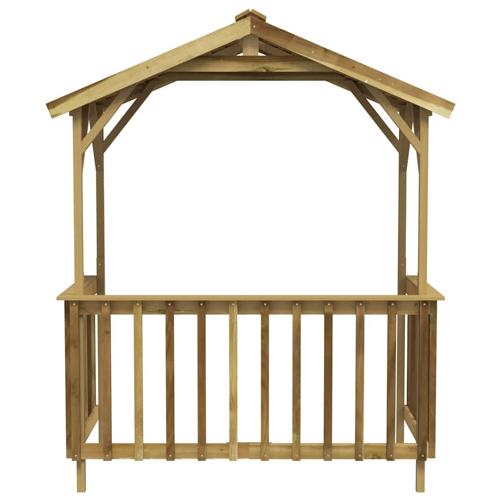 Grill Pavilion Pressure Treated Pine Wood 163.5 x 93 x 210 cm