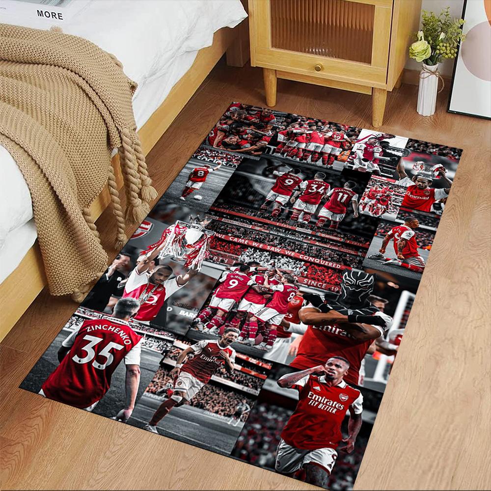 Arsenal Football Player Floor Mat Suitable for Study room Hallway Game Room Bedrooms Antislip Carpet Office home decor Best for Christmas
