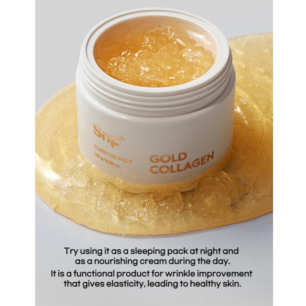 SNP Ночная маска Gold Collagen 100г