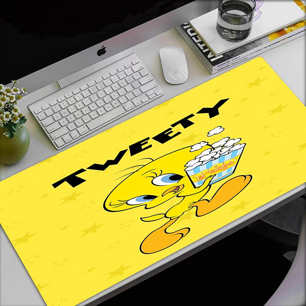 Tweety Bird Theme Mouse Pad, Non Slip Rubber Base, Multifunctional Office & Home Decor, Perfect for Workspace Personalization.
