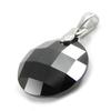 [E9218] - Silver Pendant 'Linda' Black