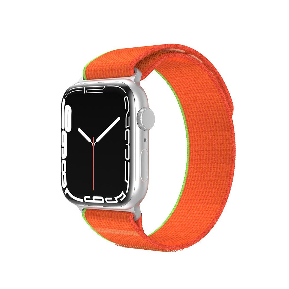 Совместим с Apple Watch Ultra 8, нейлоновая петля Trail подходит для iWatch 42 мм, 44 мм, 45 мм, 49 мм, сменный ремешок для спортивных часов, лента на липучке, запястье