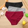 3PCS/Set Cotton Panties Women Briefs Jacquard Design Women Panties Sexy Female Underpants Solid Color Intimate Pantys S-XL
