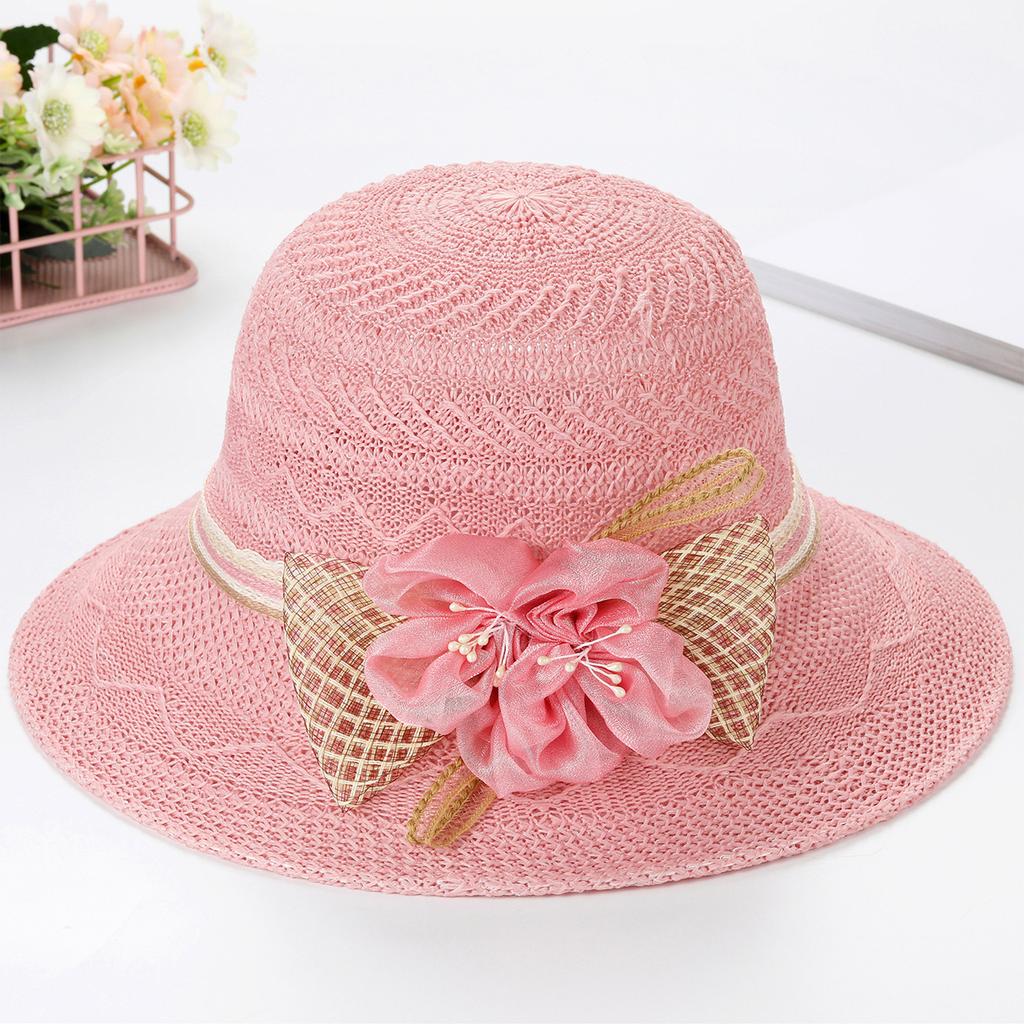 Ladies' Sun Hat, Outdoor Flower Sun Hat, Seaside Beach Basin Hat