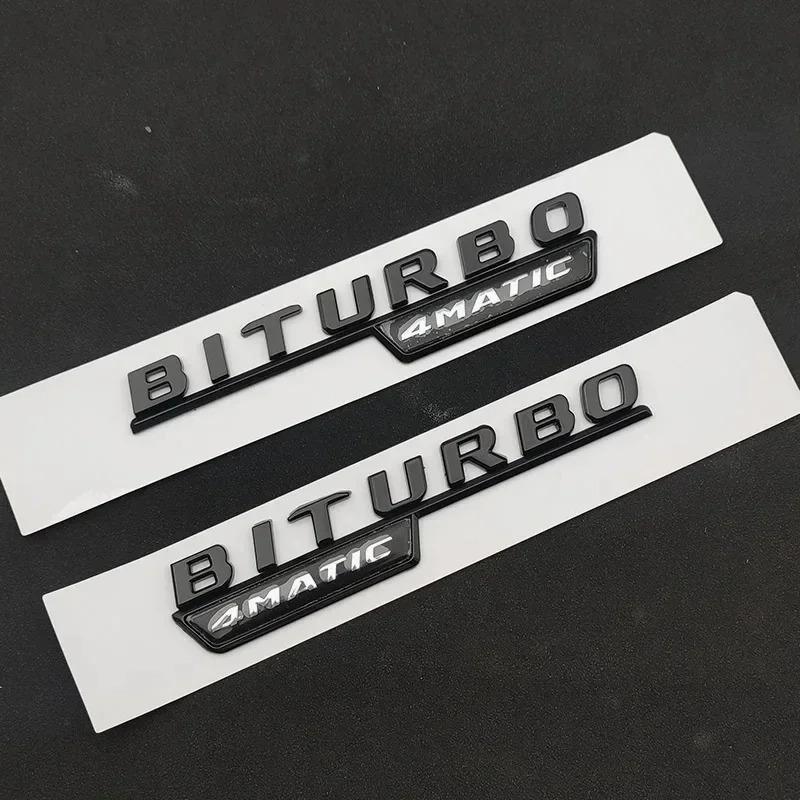 FUP1  3D Car Fender Badge For Mercedes C43 E43 GLC43 GLE43 AMG W205 W204 W213 W212 W166 W167 BITURBO 4MATIC Emblem Logo Accessories