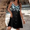 Summer Dresses For Women Spaghetti Strap Button Down Casual Sundress Beach Cover Up Dress With Pockets
