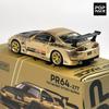POPRACE 1:64 СЕКРЕТНЫЙ GT300 SUPRA Хромированный Золотой Сплав Модель Автомобиля 277