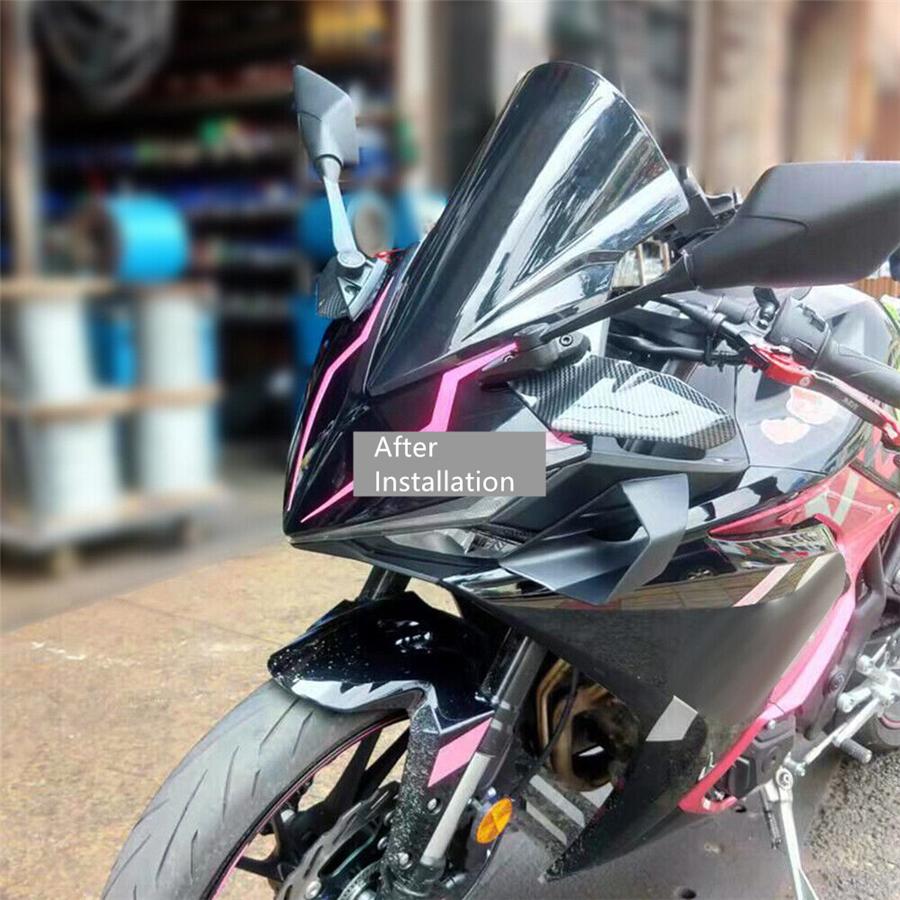 1Pair Motorcycle Side Fairing Winglet Wing Spoilers ABS For Honda CBR650R 19-21