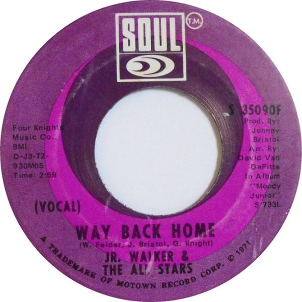 7-дюймовая пластинка JUNIOR WALKER & THE ALL STARS - Way Back Home S35090F Soul 1971 США Soul/Funk Б/у