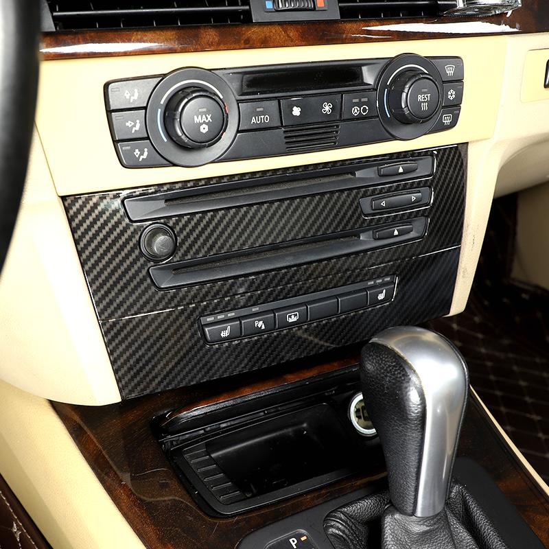 For 05-12 BMW 3 Series Center CD Panel Decorative Frame Center Air Conditioning Button Box Car Interior Parts