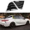 Carbon Fiber Look Rear Side Quarter Window Louver Trim For Toyota Camry 2018-Up