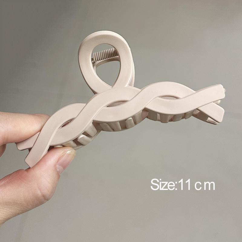 Большой краб для волос с бантом, новый модный однотонный черный зажим для волос в виде акульего плавника, инструменты для укладки волос, аксессуары для женщин, девушек