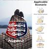Custom Name England Football Crest Blanket Lightweight Ideal Bedding Blanket Perfect for Travel, Camping, Living Rooms, Sofas, Christmas gift