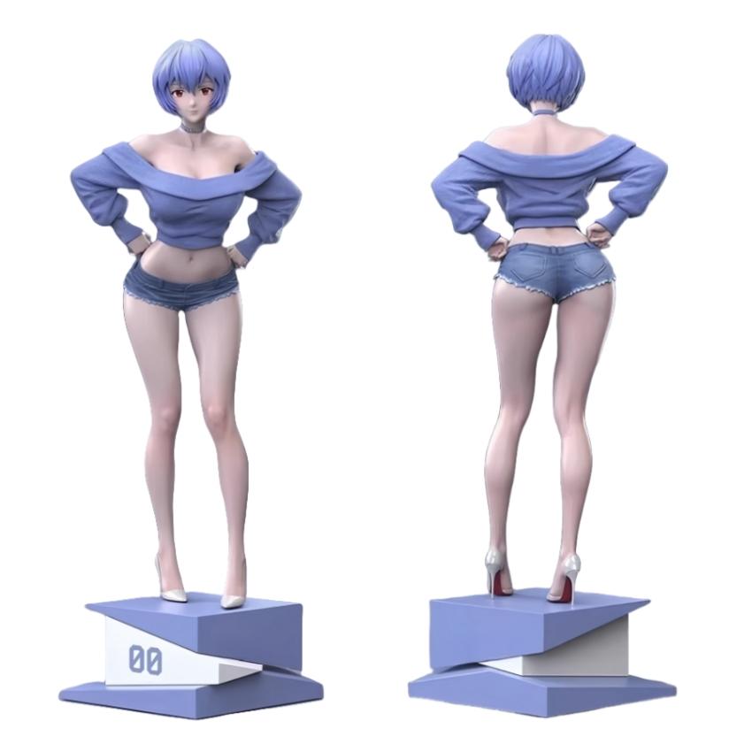 30CM NEON GENESIS EVANGELION Ayanami Rei Ver Girl Figure hard pvc toy Game Statue Adult Collection Anime Action Model Doll Gift