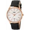 Henry London RICHMOND 41mm Men's Watch, Silver Dial, Stainless Steel Crystal, Quartz Movement, Black, HL41JS0038, Made In England