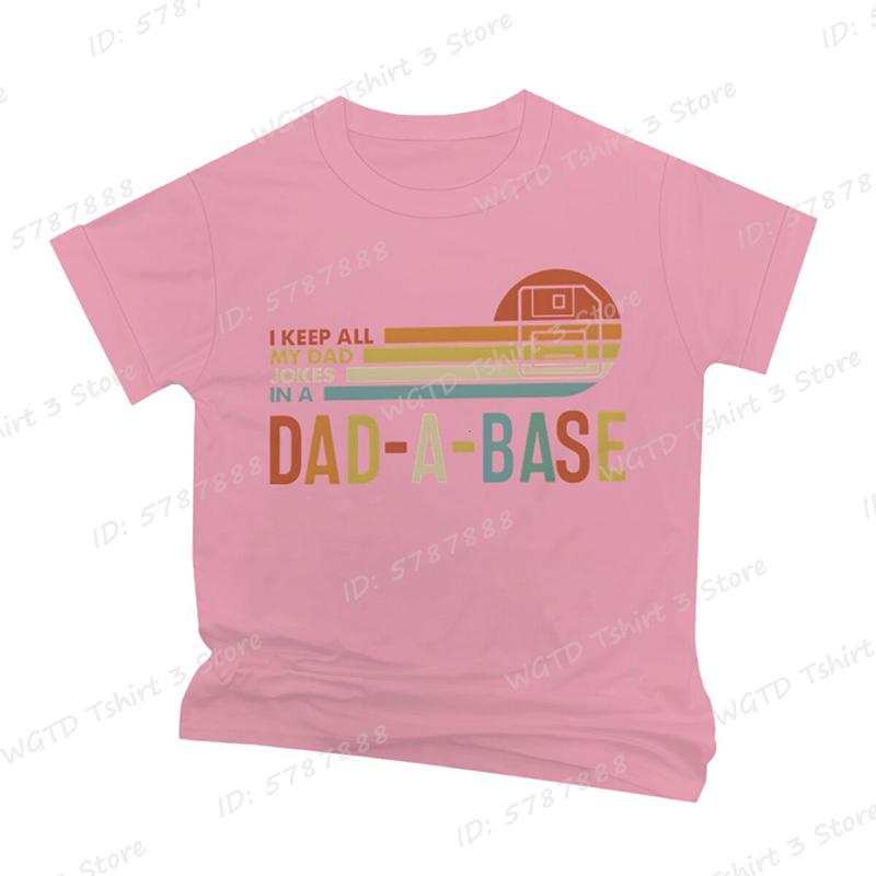 I Keep All My Dad Jokes In A Dad-a-base T-shirt, Short Sleeve, Father's Day Tshirt, New Daddy Shirt, Dad Gifts, Men's T-shirts