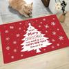 1Pcs Anti Fatigue Kitchen Rugs Red Christmas Tree Print Waterproof Non-Slip Thick Cushioned Kitchen Mat Heavy Duty Comfort Standing Mat for Kitchen