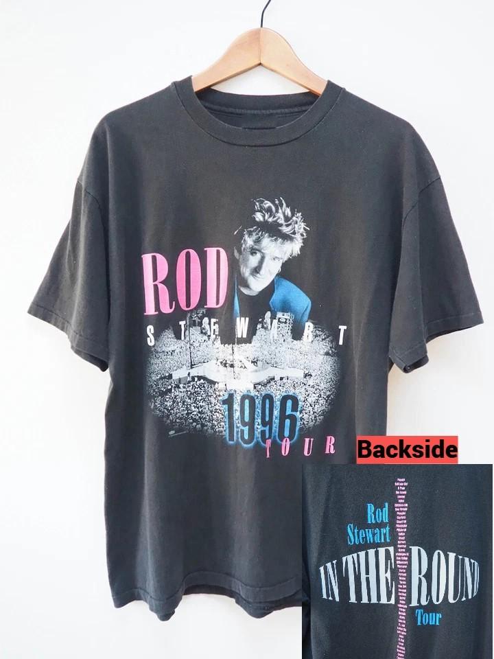 Rod Stewart Tour T Shirt - 1996 - In the Round Tour Shirt - VTG Rod Stewart In