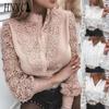 Women's Fashion Casual Solid Color Print Long Sleeve Blouses & Shirts
